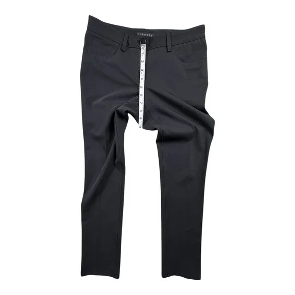 Theory Womens‎ Black Dress Pants Wool Blend Straight Leg Trousers Size 8 - Picture 5 of 7